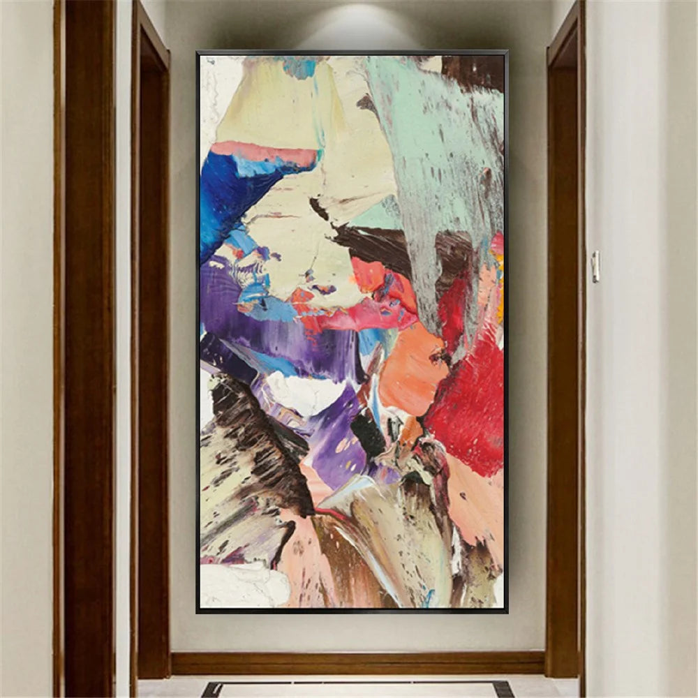 Handmade Abstract Graffiti Canvas Art