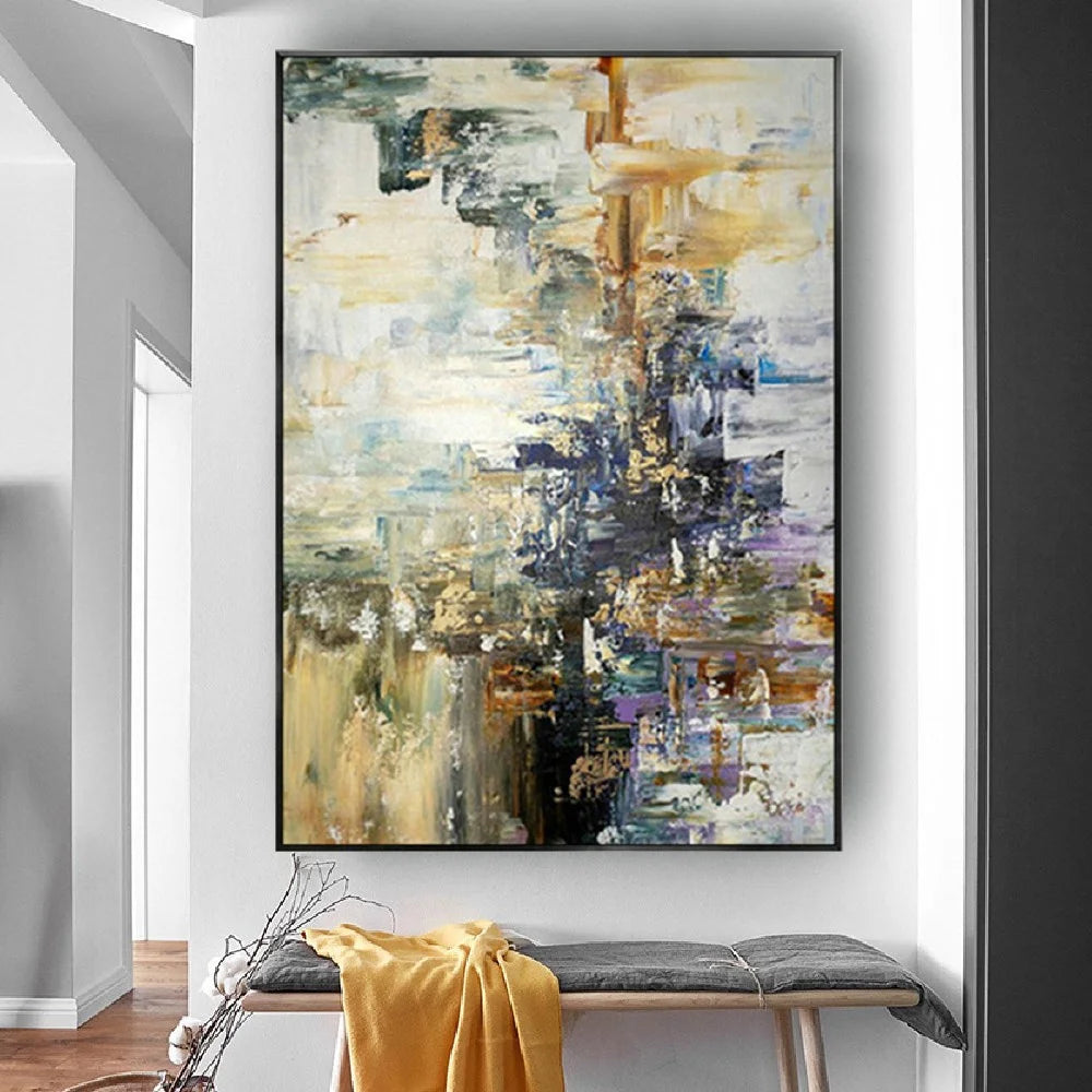 Handmade Abstract Graffiti Canvas Art
