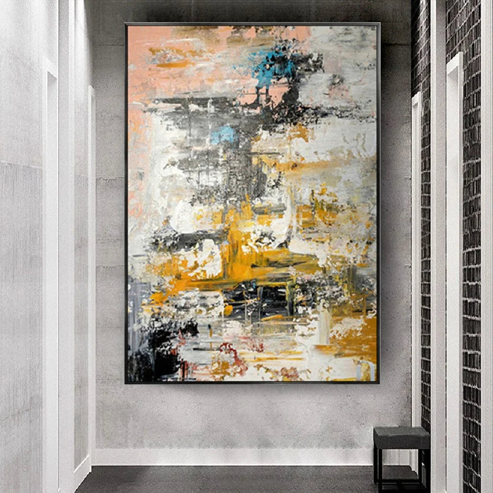 Handmade Abstract Graffiti Canvas Art