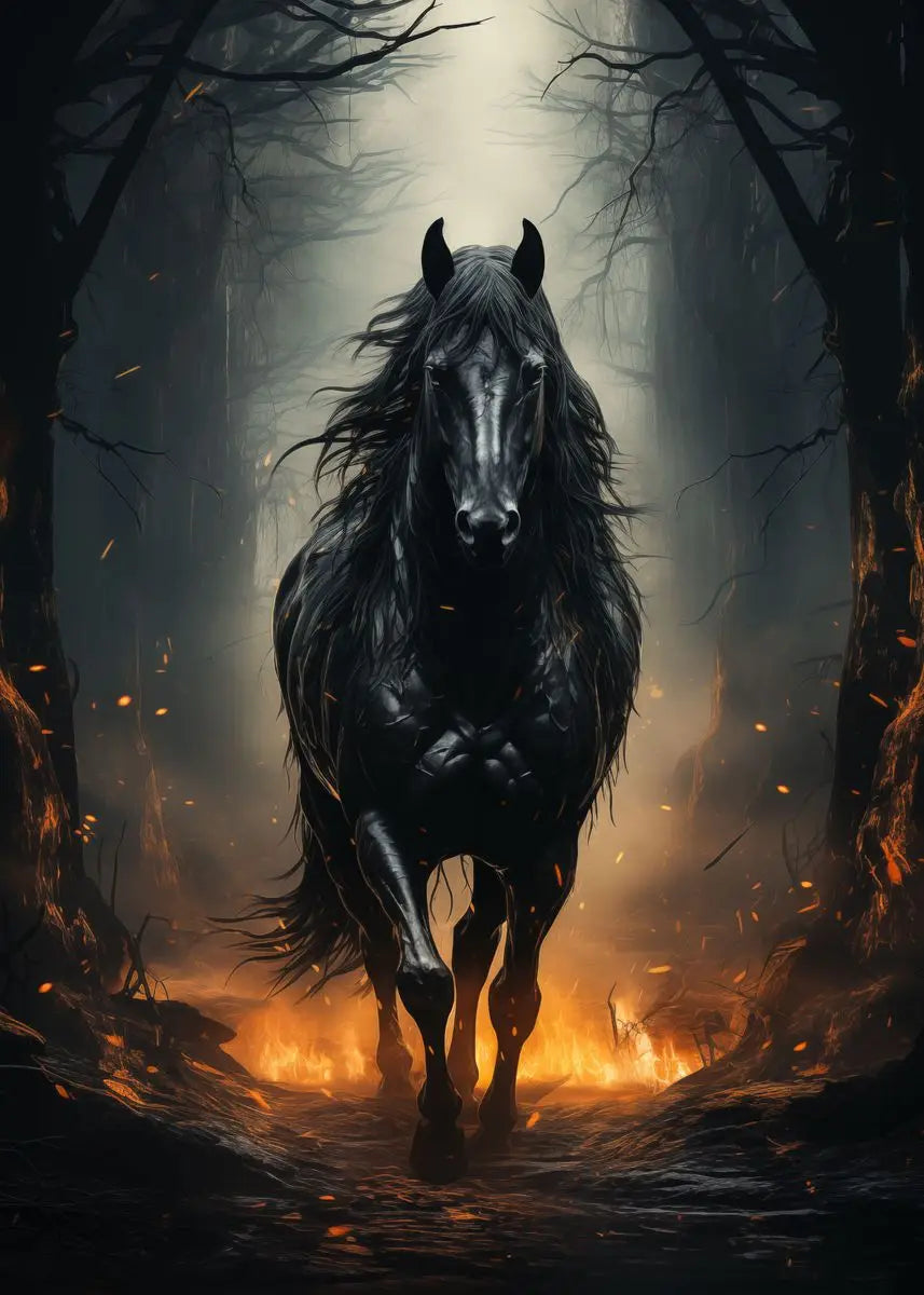 "Majestic Running Horse Canvas Art"