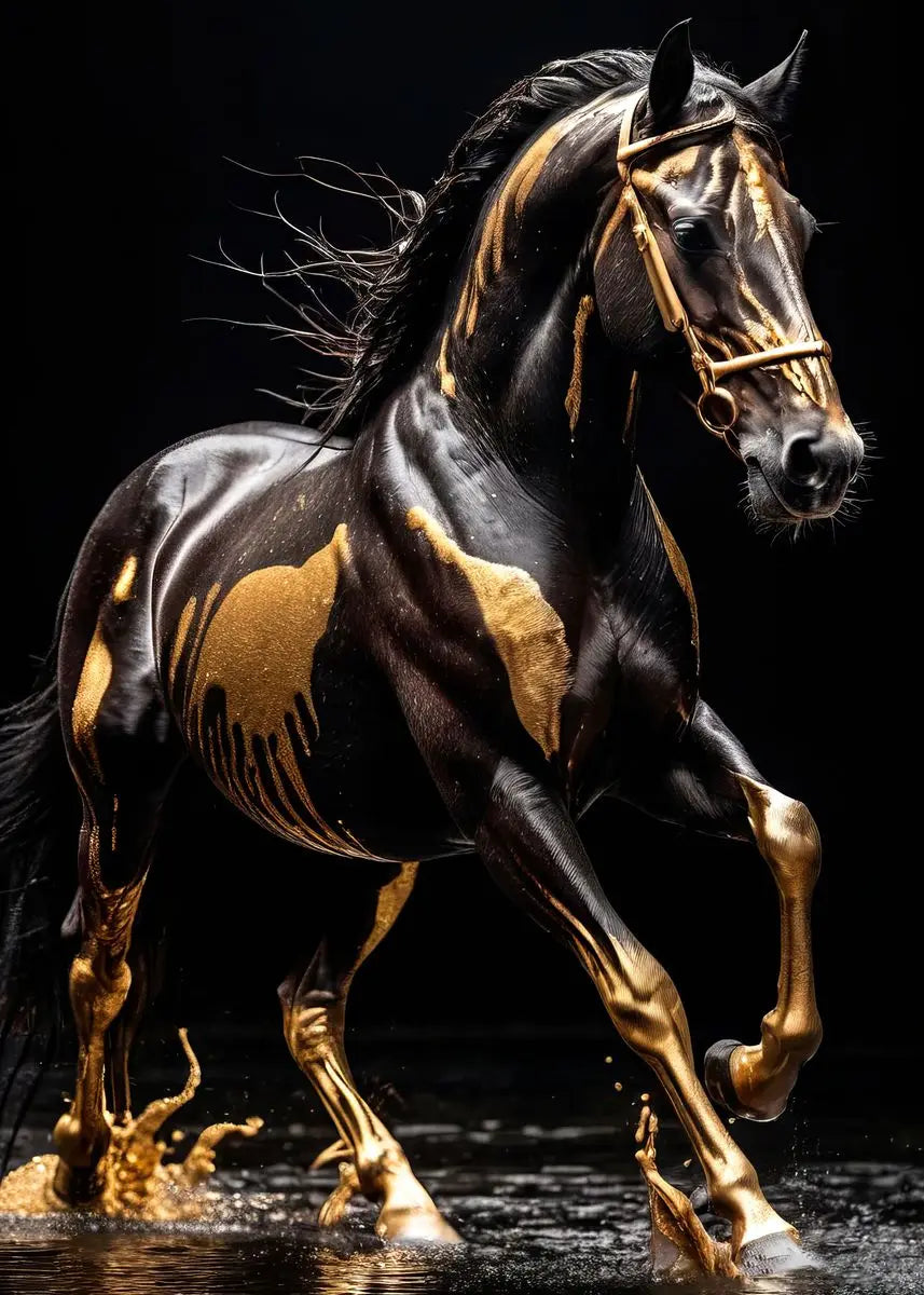 "Majestic Running Horse Canvas Art"