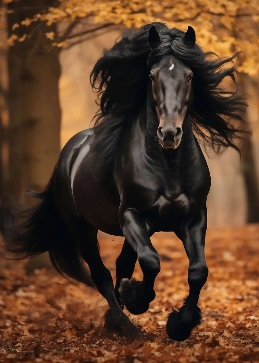 "Majestic Running Horse Canvas Art"