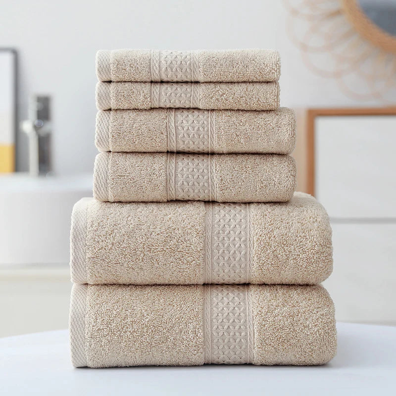 "Ultra Soft 3-Piece Cotton Towel Set" - The Charming Comfort
