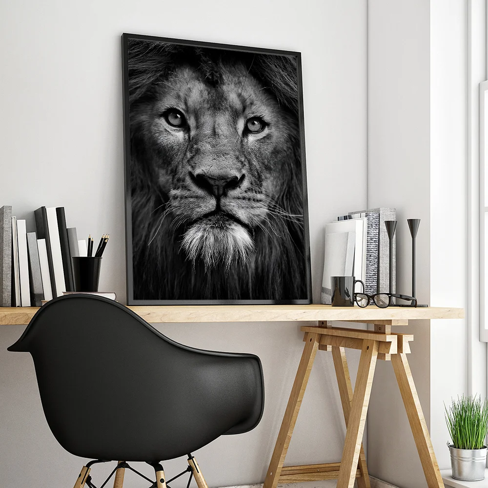 "Vintage Lion Retro Kraft Stickers"