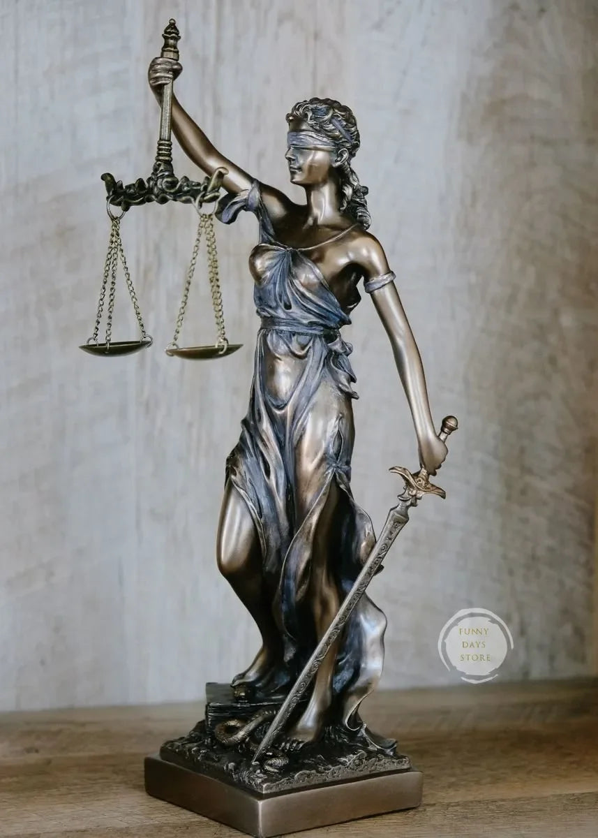 "Justice Lady Canvas Wall Art"
