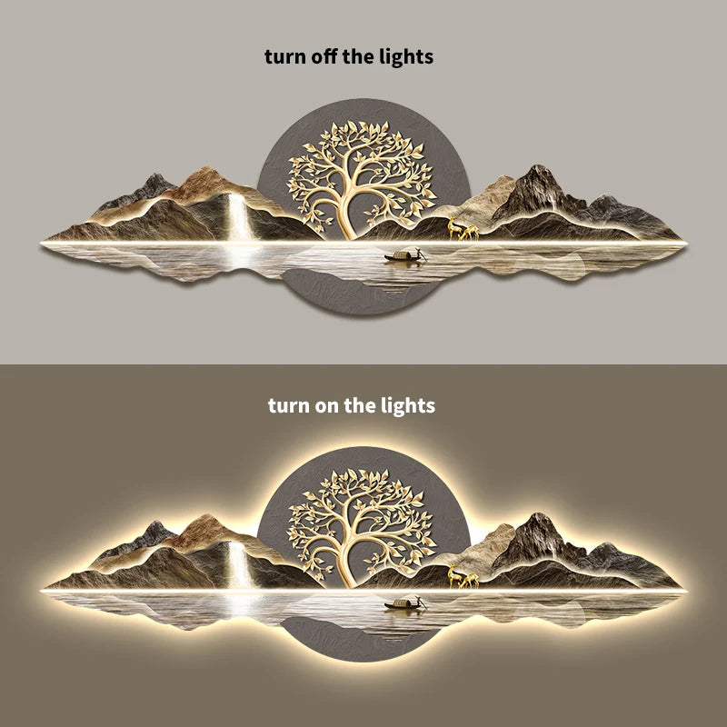 "3D LED Diamond Wall Art" - The Charming Comfort