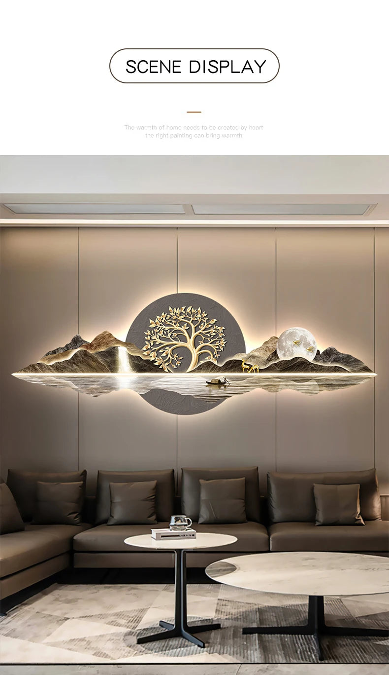 "3D LED Diamond Wall Art" - The Charming Comfort