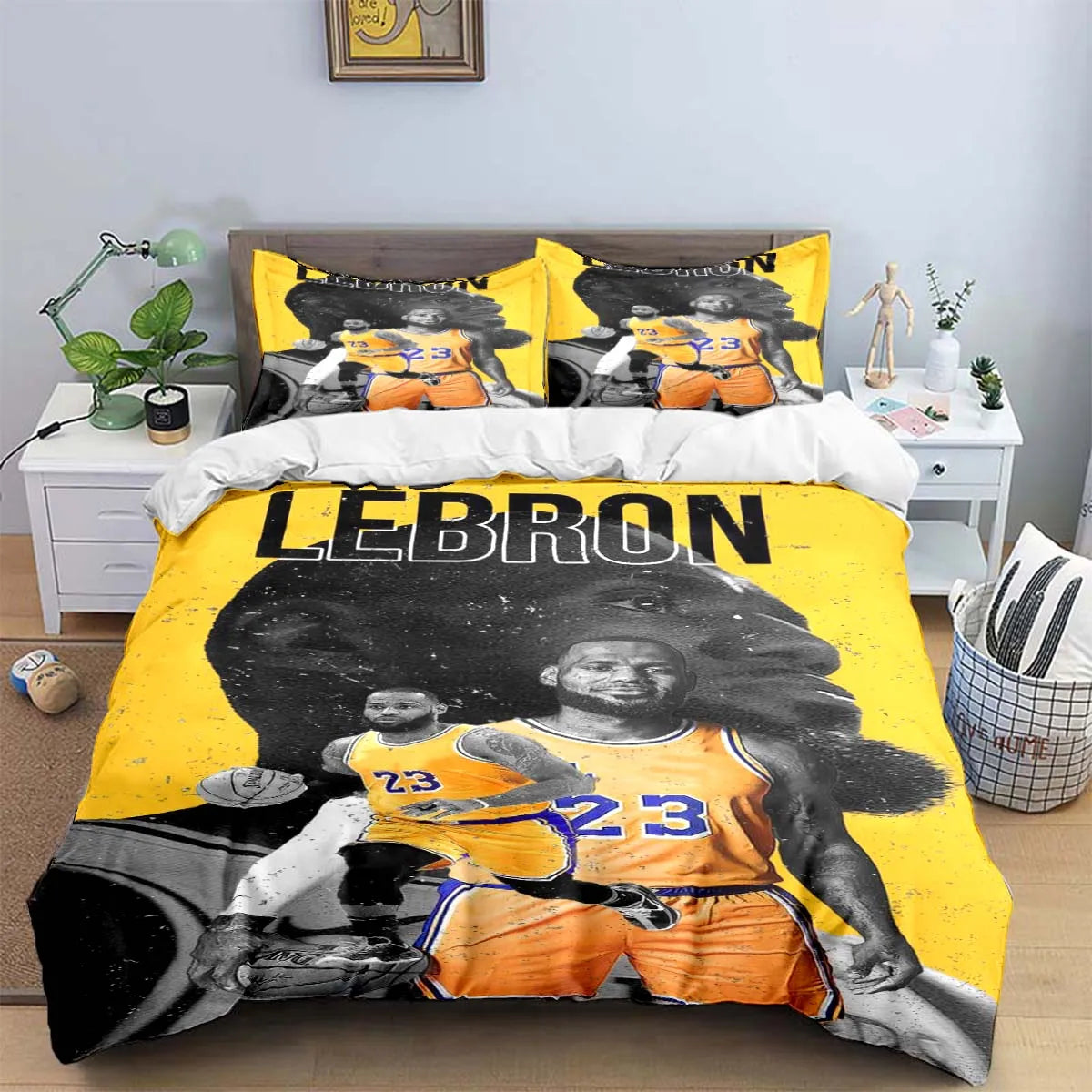 "LeBron James Basketball Bedding Set" - The Charming Comfort