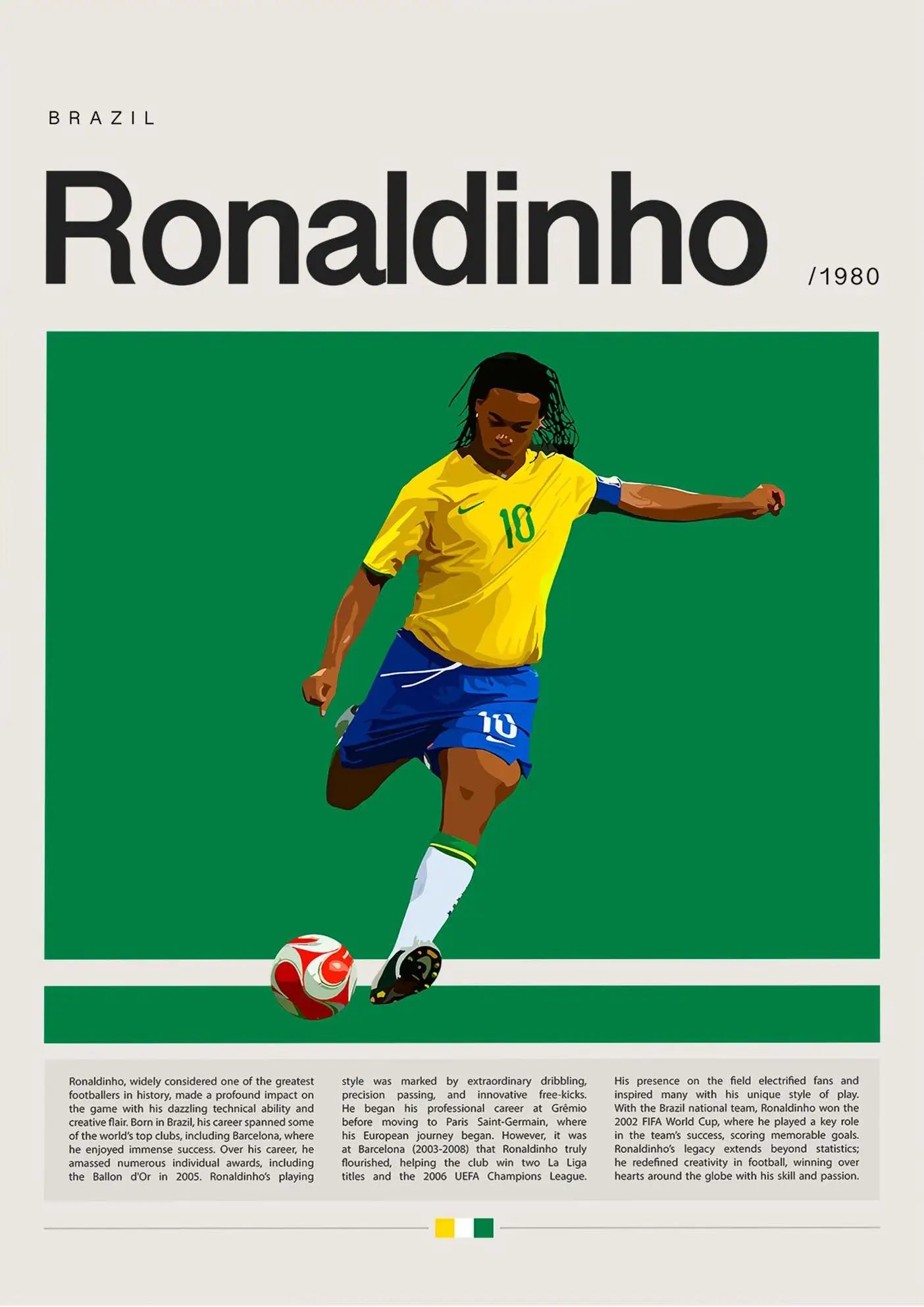"Football Star Champion Wall Art"
