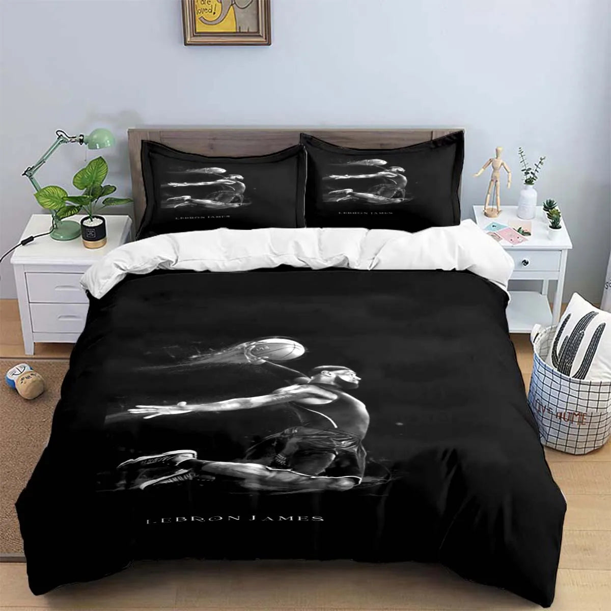 "LeBron James Basketball Bedding Set" - The Charming Comfort
