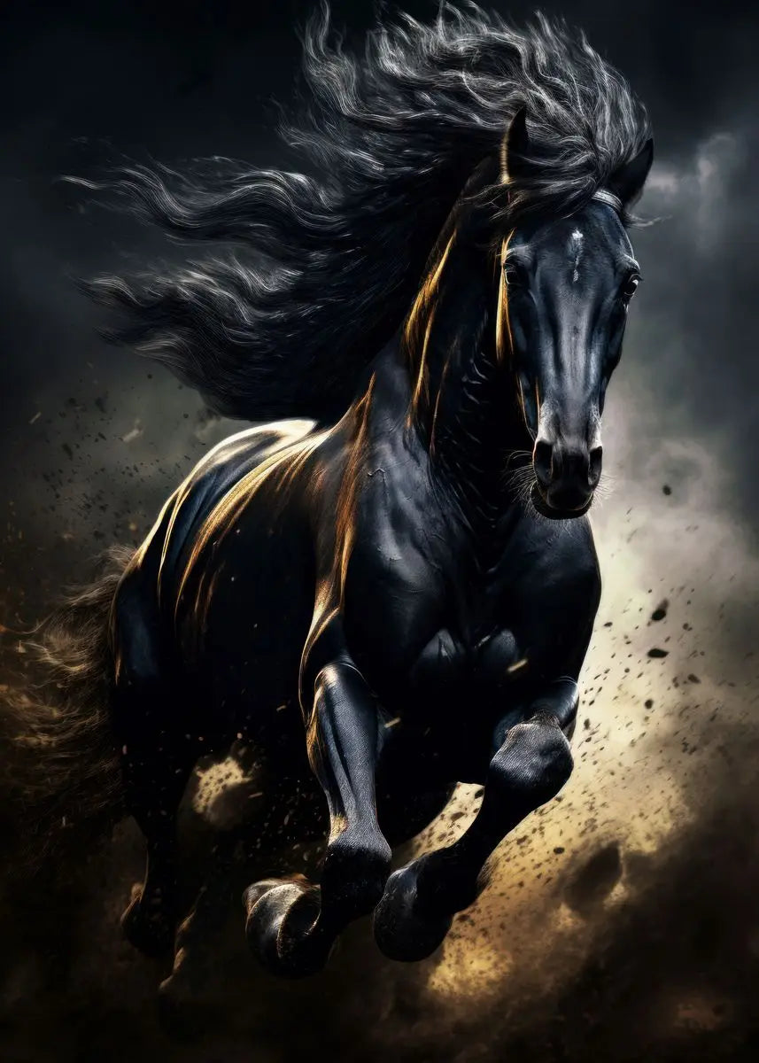 "Majestic Running Horse Canvas Art"