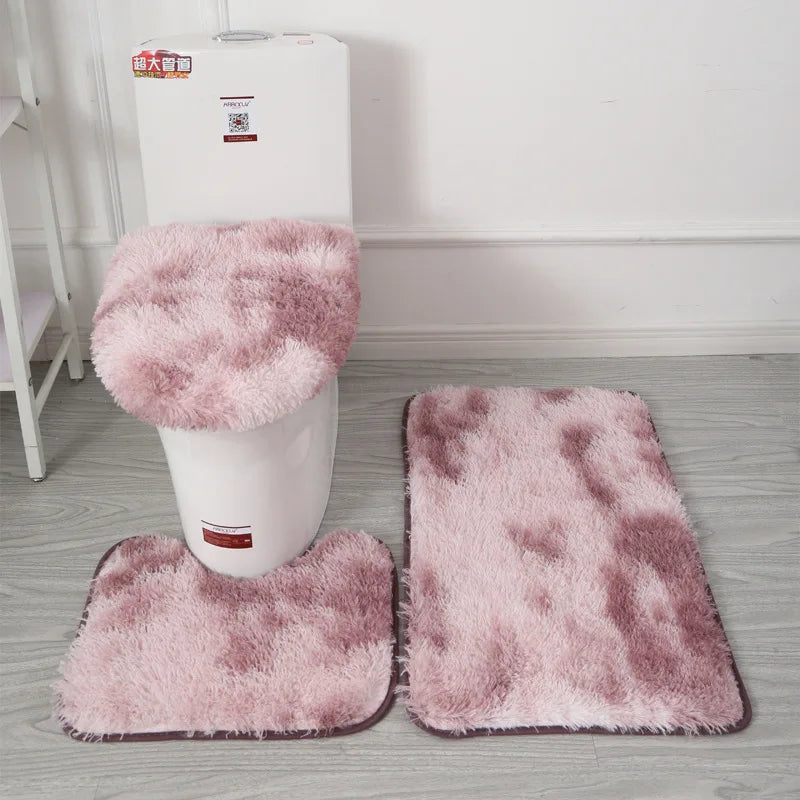 Toilet Seat Cover & Bath Mat Set - The Charming Comfort