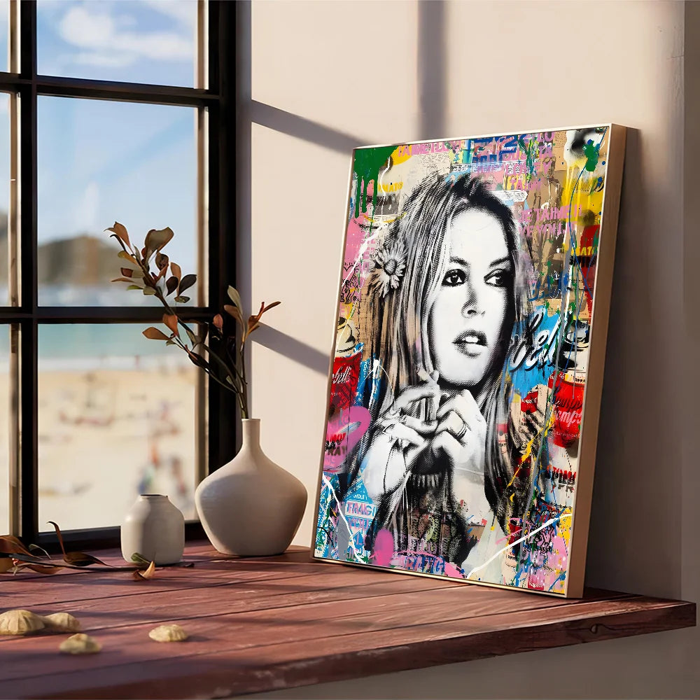 "Vibrant Graffiti Music Wall Art"