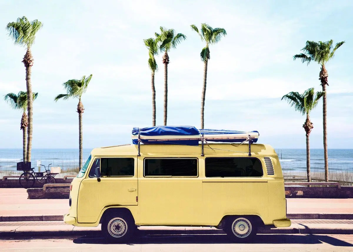 "Summer Beach Surfing Canvas Art"