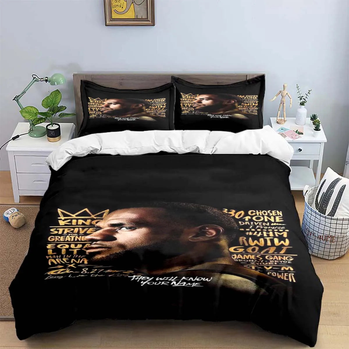 "LeBron James Basketball Bedding Set" - The Charming Comfort