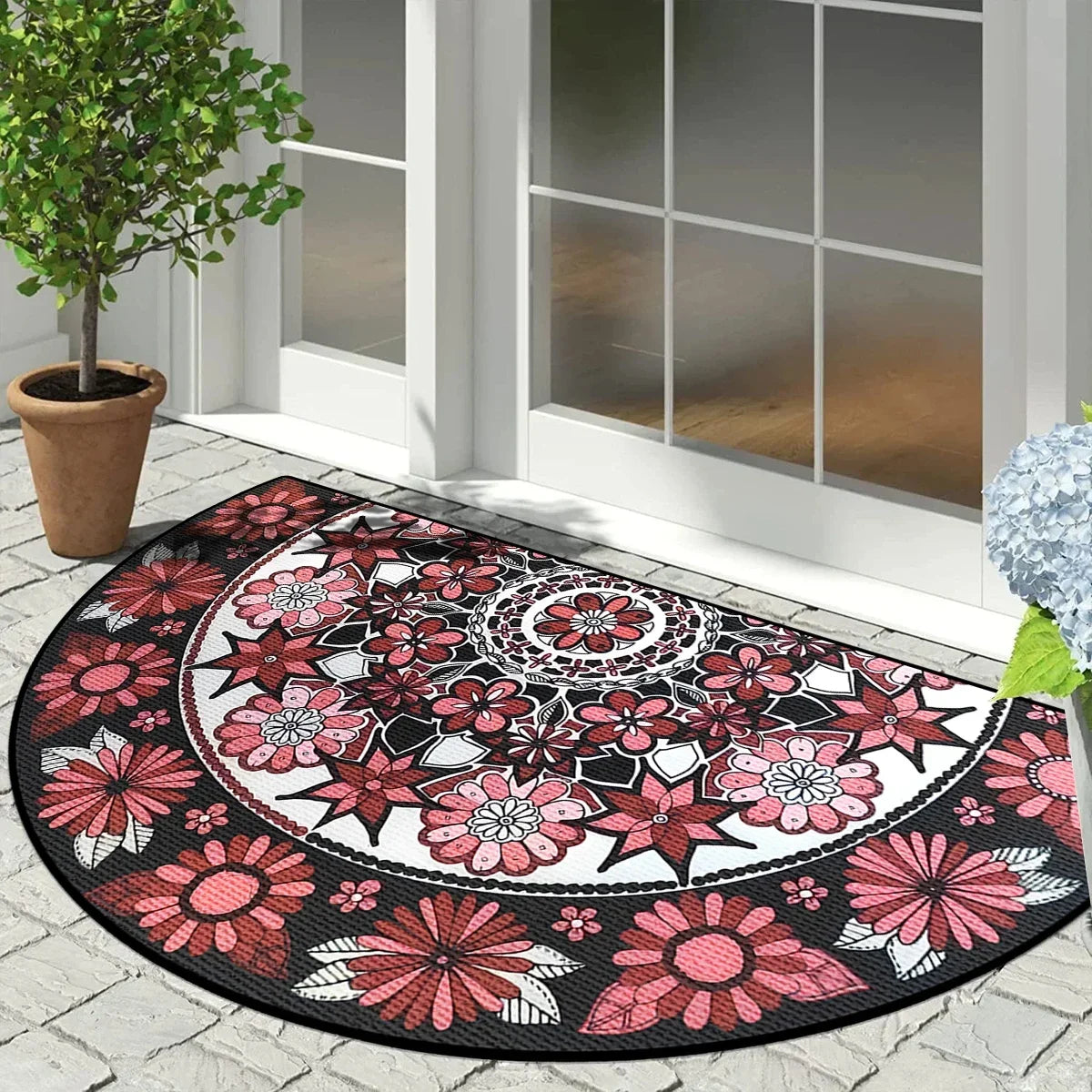 "Luxury Semi-Circular Welcome Mat" - The Charming Comfort