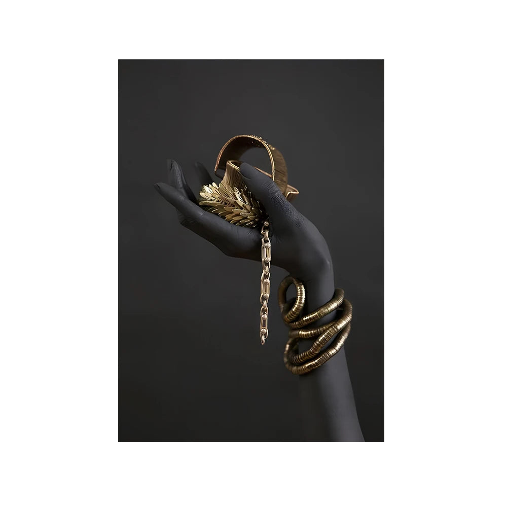 "Elegant African Woman Wall Art"