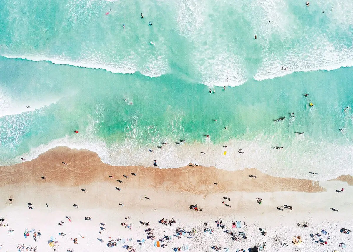 "Summer Beach Surfing Canvas Art"