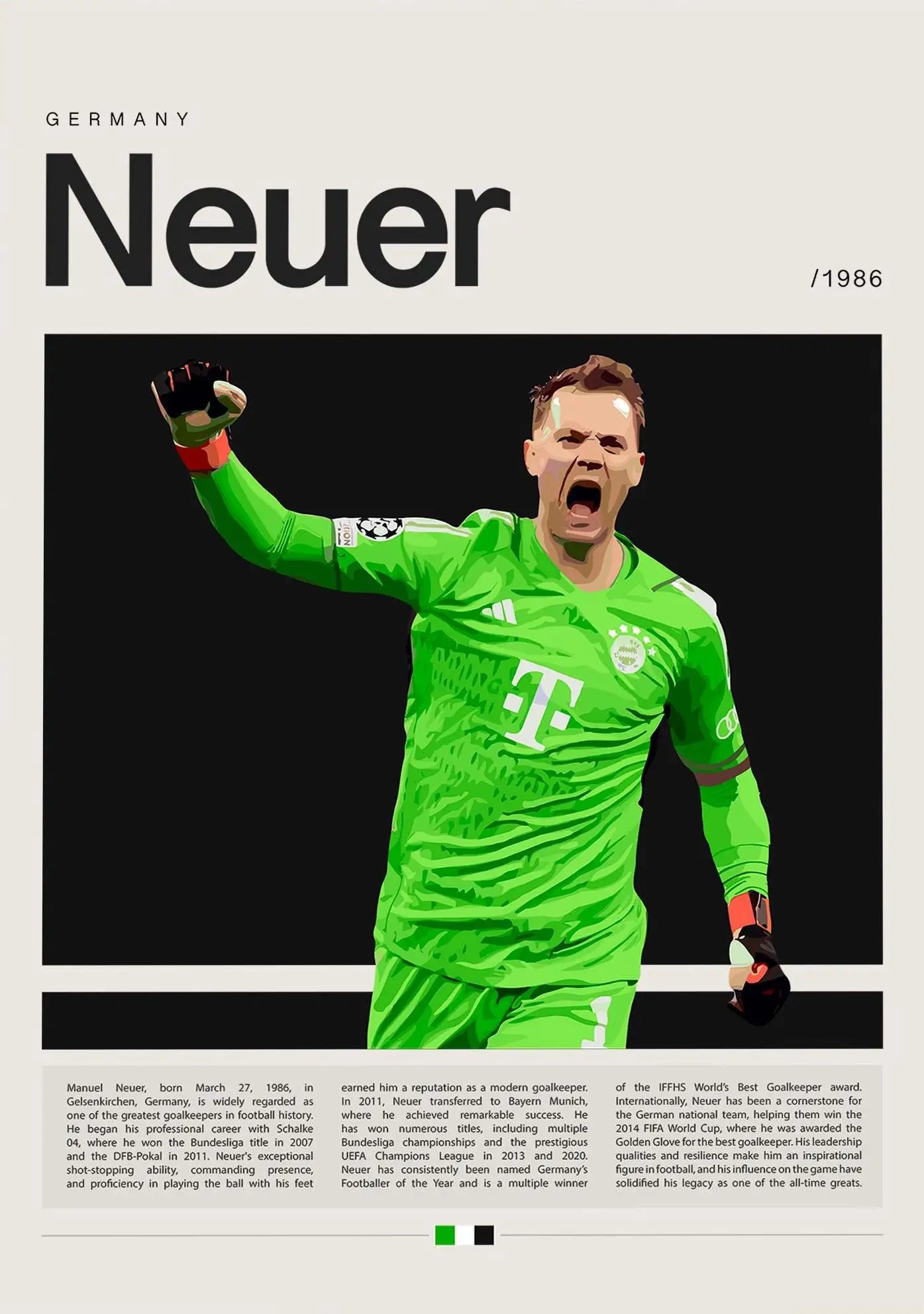 "Football Star Champion Wall Art"