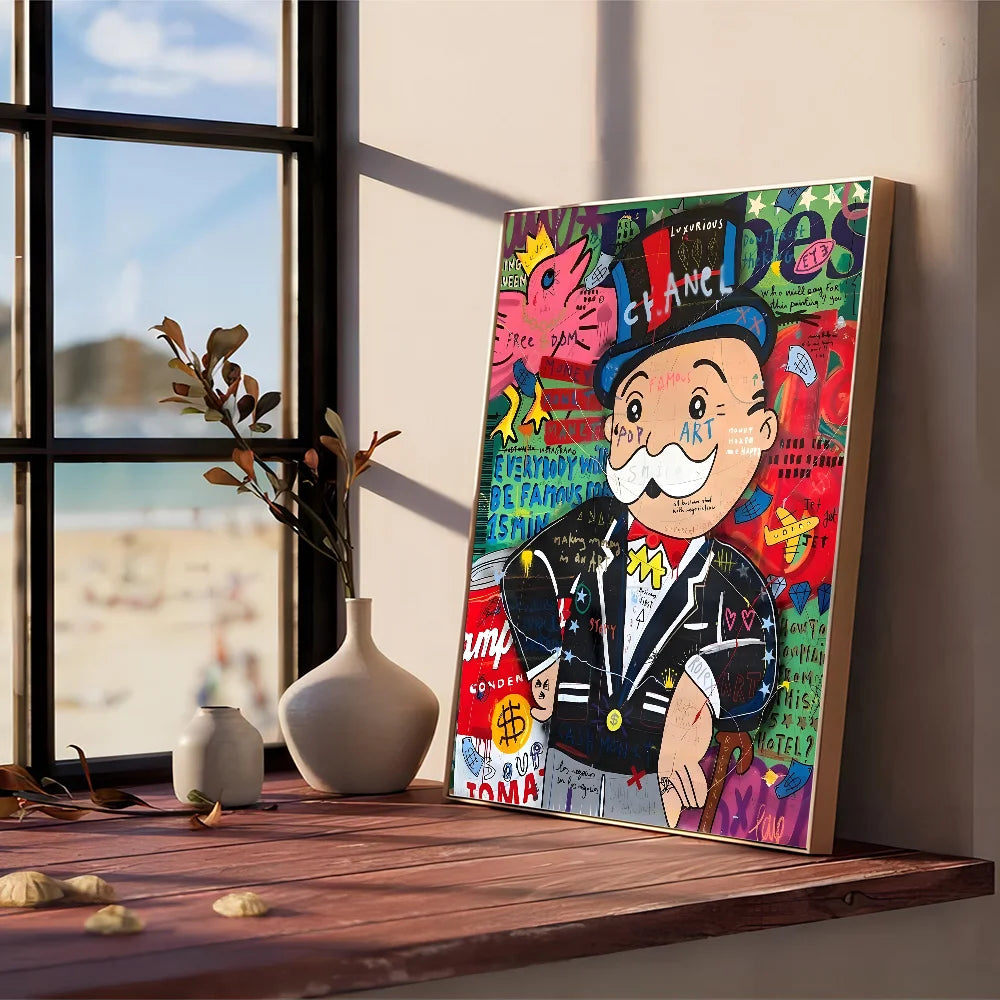 "Vibrant Graffiti Music Wall Art"