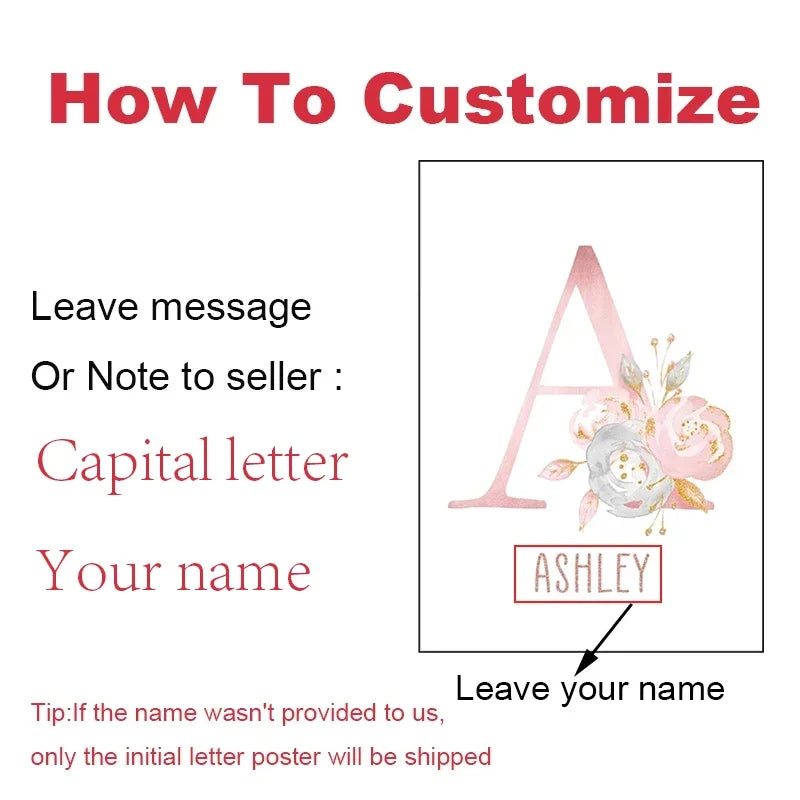 Personalized Ballerina Unicorn Wall Art
