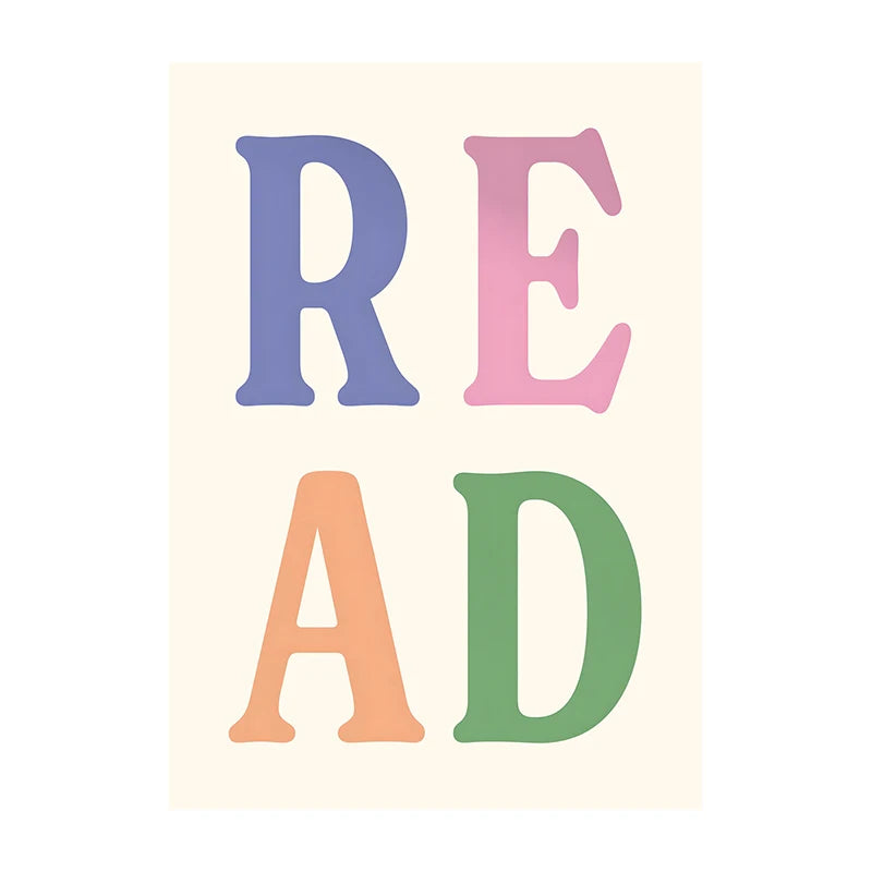 "Eat Sleep Read Repeat Canvas Art"