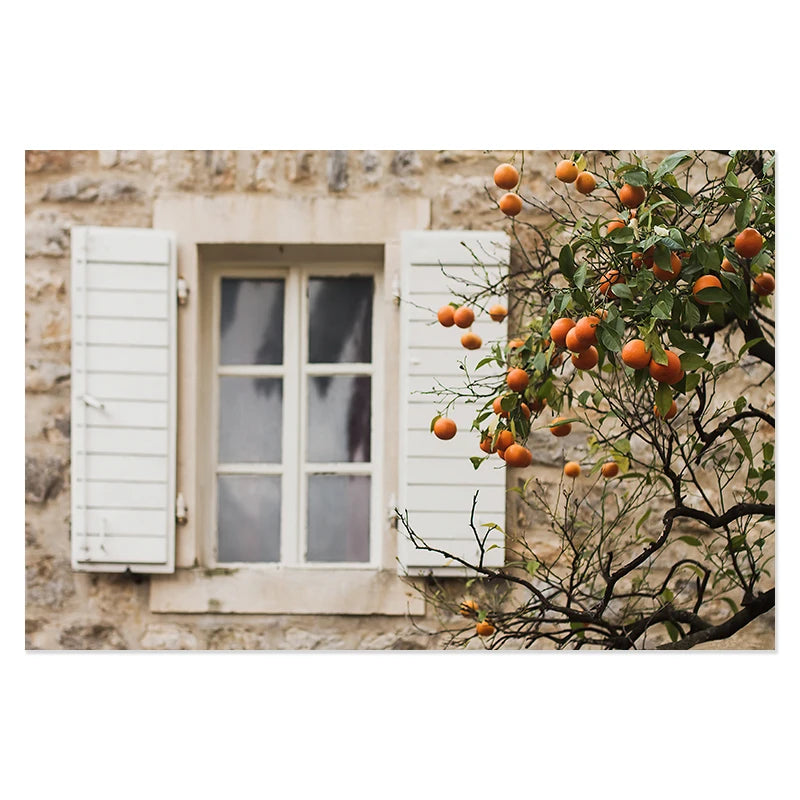 Nordic Town Beach Canvas Art