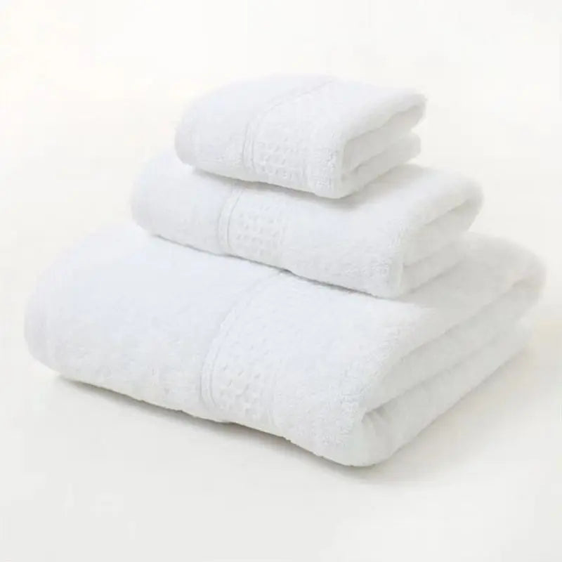 "Ultra Soft 3-Piece Cotton Towel Set" - The Charming Comfort