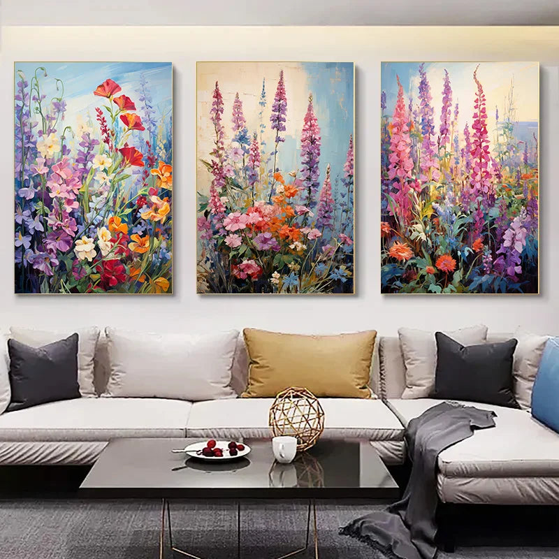 "Stunning Floral Canvas Wall Art"