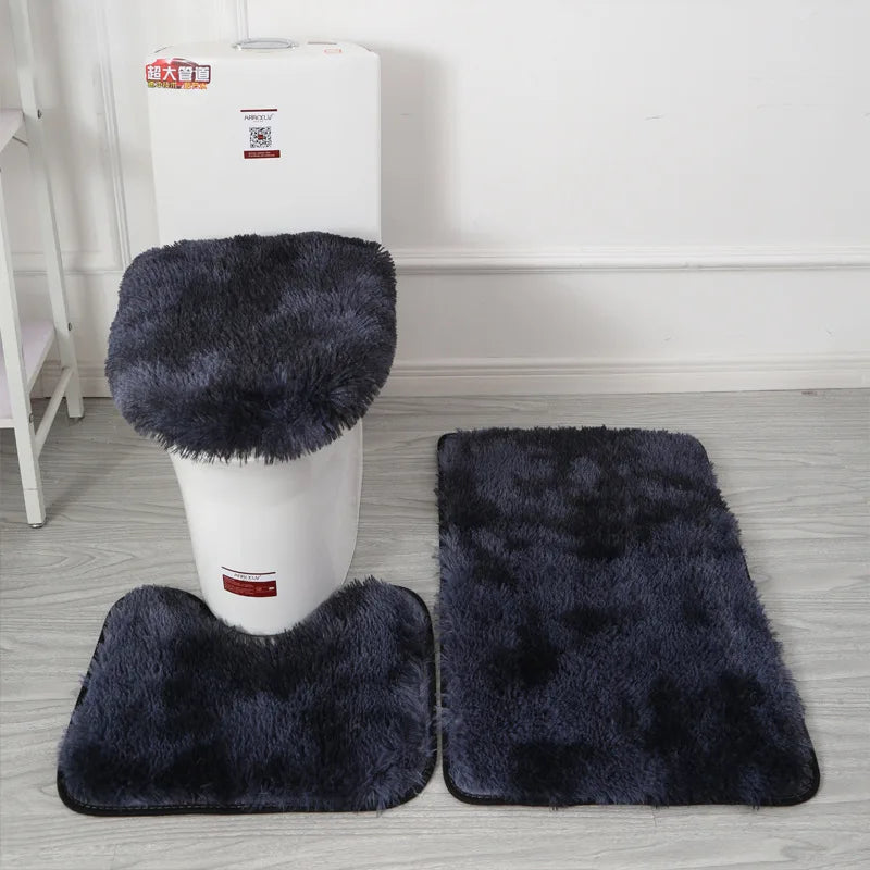 Toilet Seat Cover & Bath Mat Set - The Charming Comfort