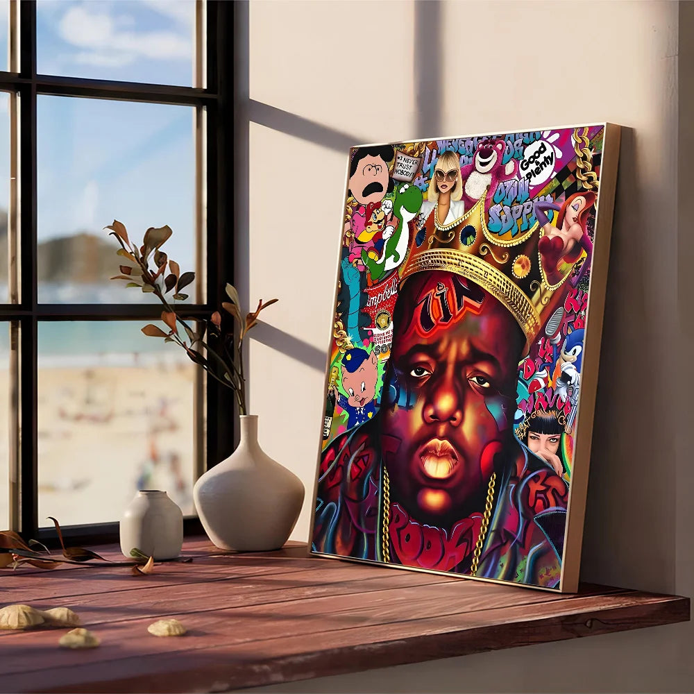 "Vibrant Graffiti Music Wall Art"