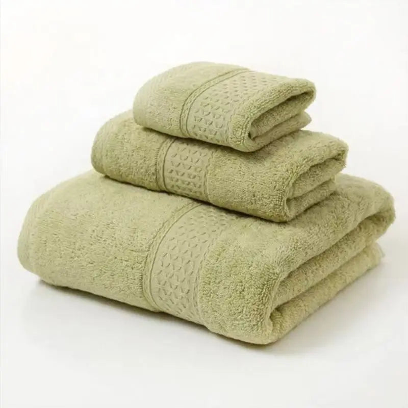 "Ultra Soft 3-Piece Cotton Towel Set" - The Charming Comfort