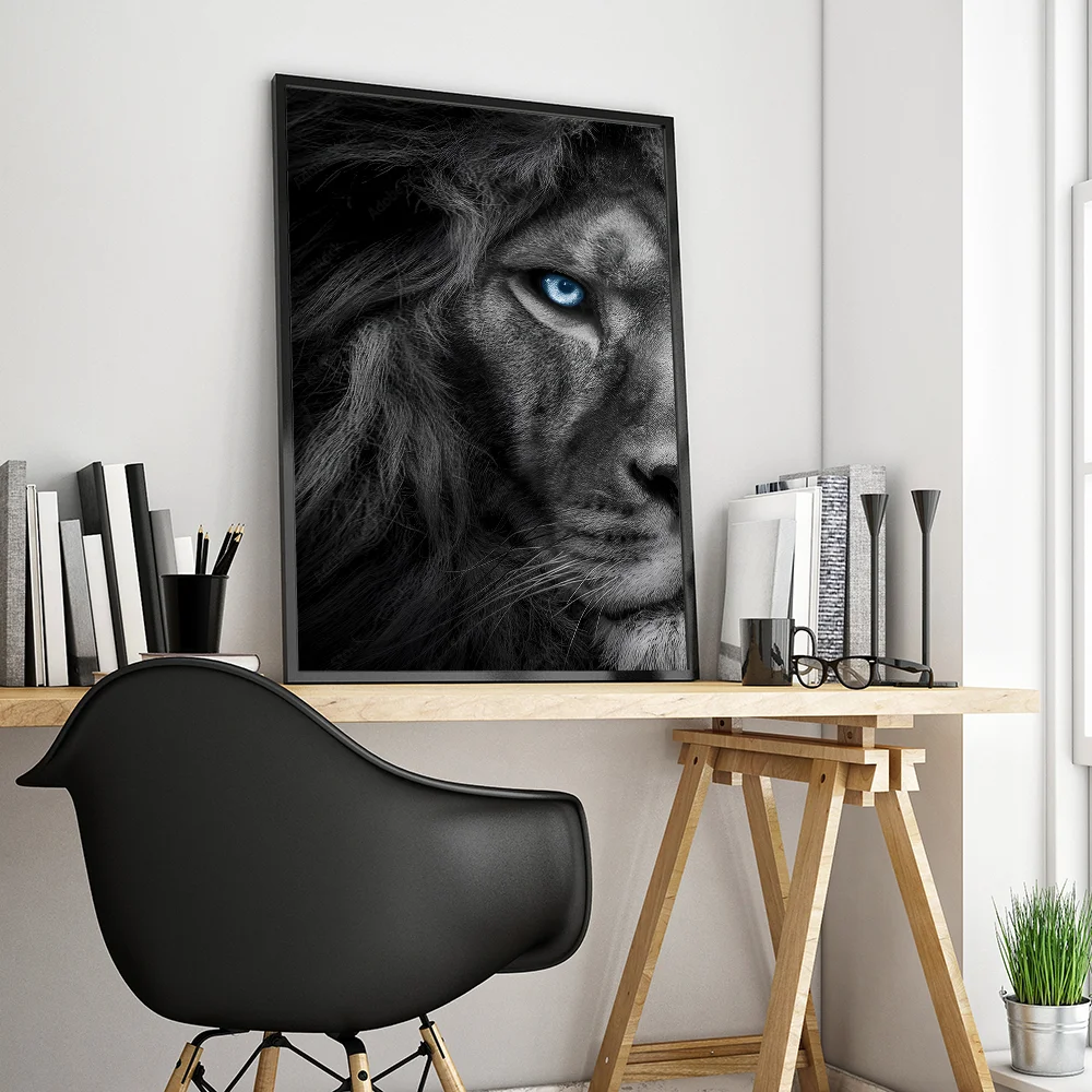 "Vintage Lion Retro Kraft Stickers"