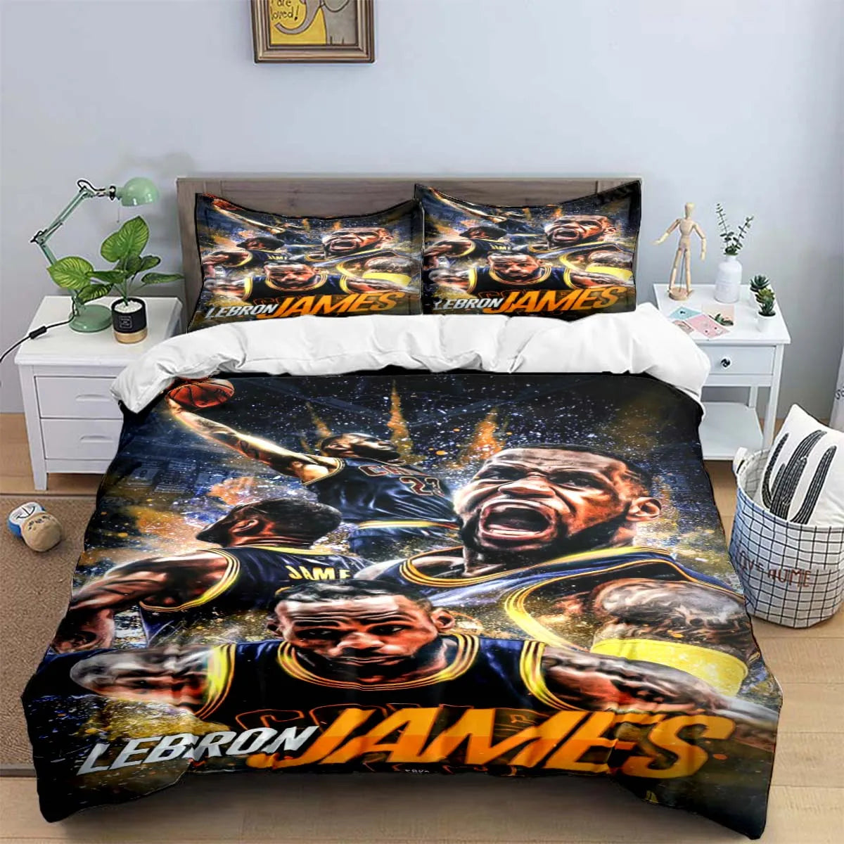 "LeBron James Basketball Bedding Set" - The Charming Comfort