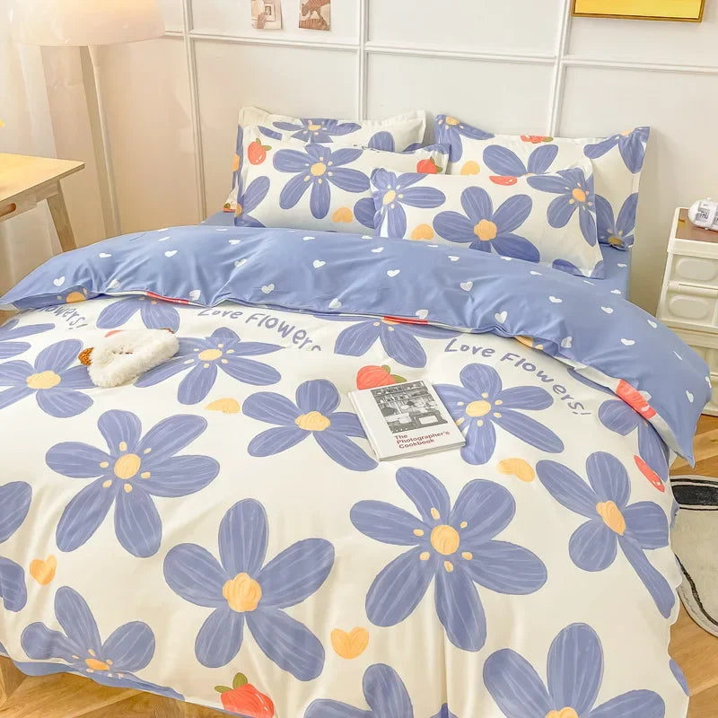 Strawberry Soft Bedding Set - Queen/King - The Charming Comfort