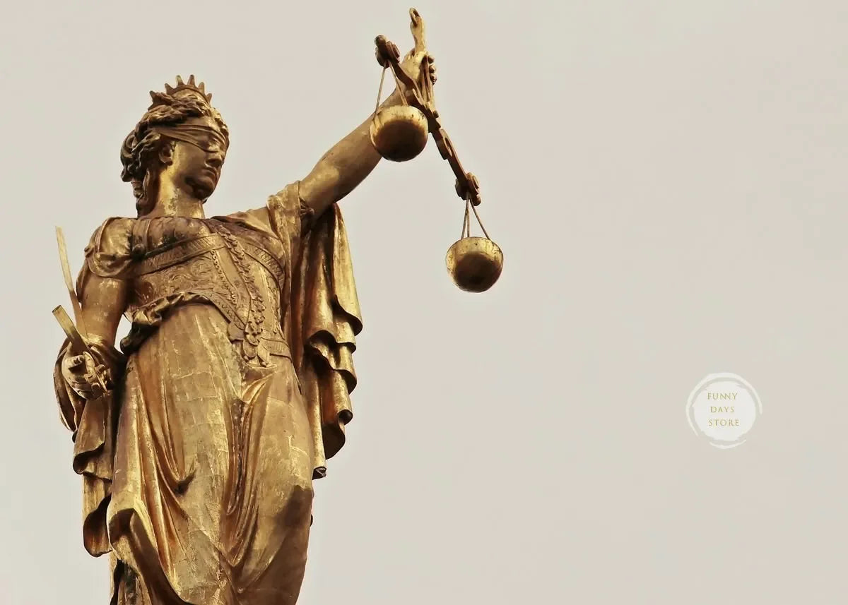"Justice Lady Canvas Wall Art"