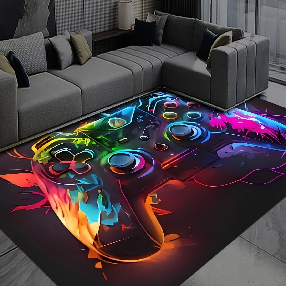 "Cool Game Console Area Rug" - The Charming Comfort