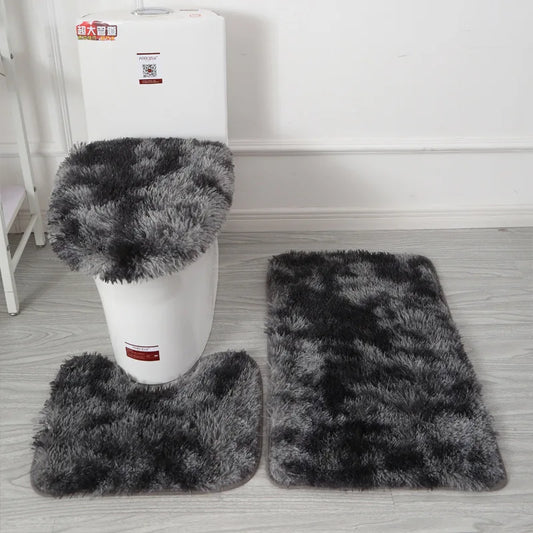 Toilet Seat Cover & Bath Mat Set - The Charming Comfort