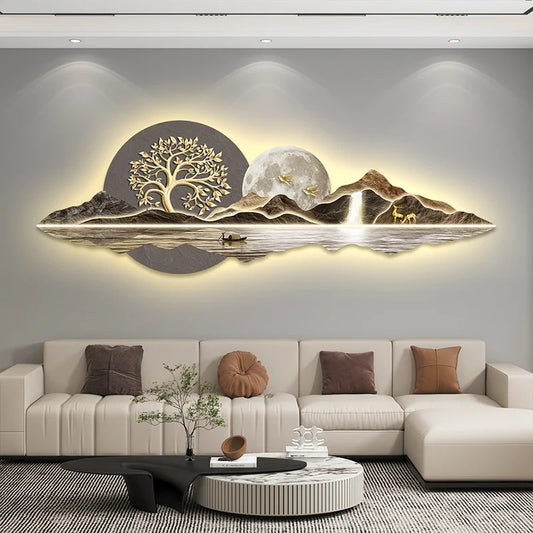 "3D LED Diamond Wall Art" - The Charming Comfort